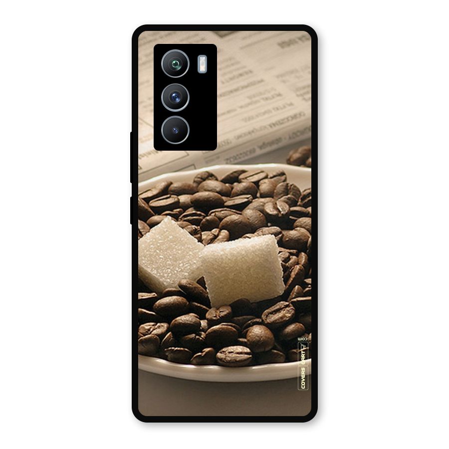 Coffee And Sugar Cubes Metal Back Case for iQOO 9 SE