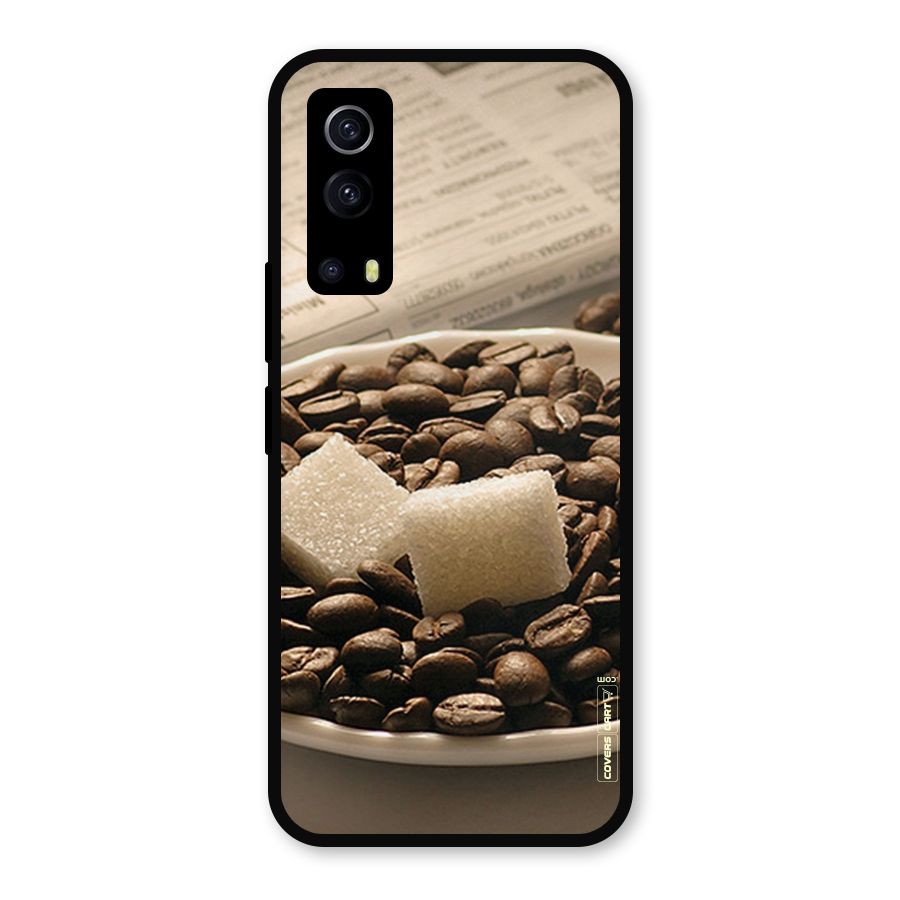 Coffee And Sugar Cubes Metal Back Case for iQOO Z3