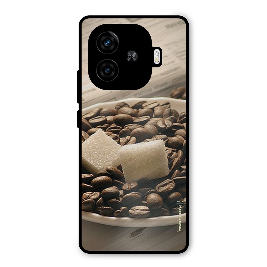 Coffee And Sugar Cubes Metal Back Case for iQOO Z9 Turbo