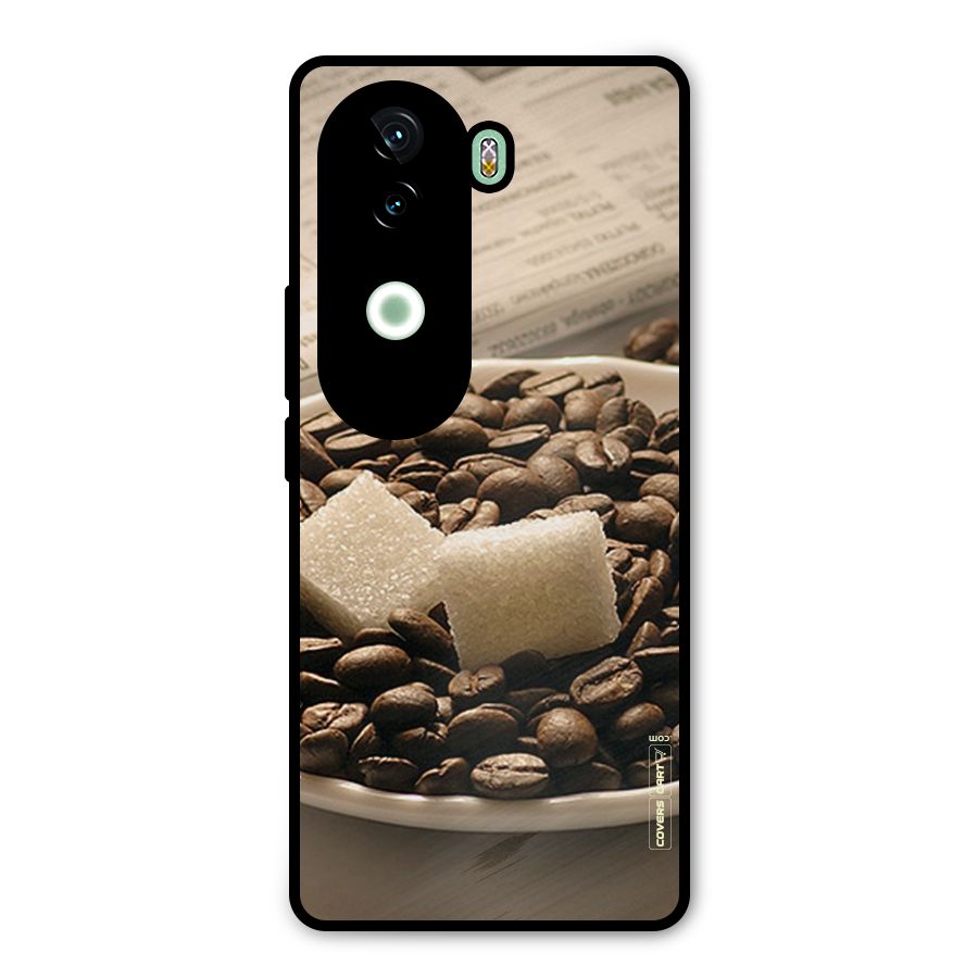 Coffee And Sugar Cubes Metal Back Case for iQOO Z9s