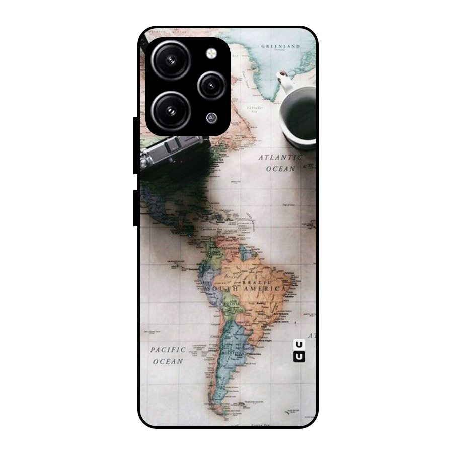 Coffee And Travel Glass Back Case for Redmi 12 4G