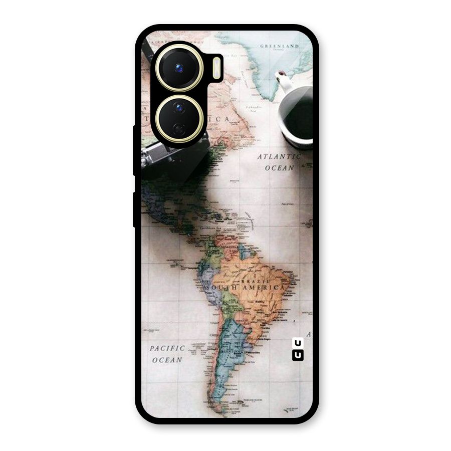 Coffee And Travel Glass Back Case for Vivo Y16