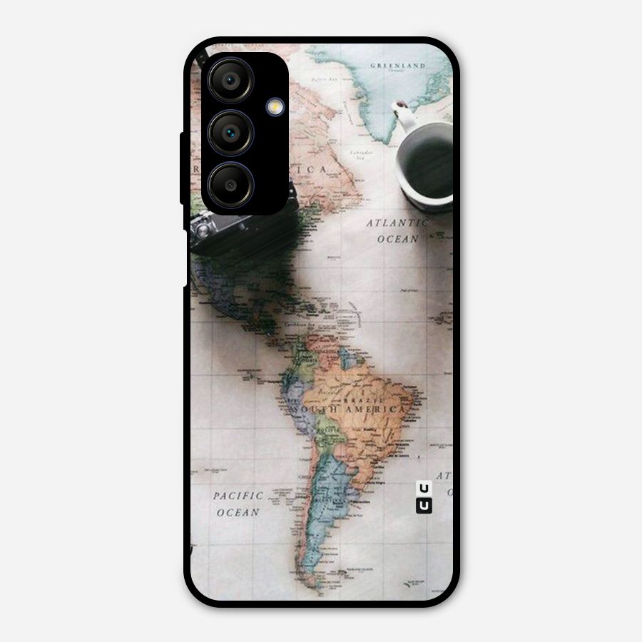 Coffee And Travel Metal Back Case for Galaxy A15 5G