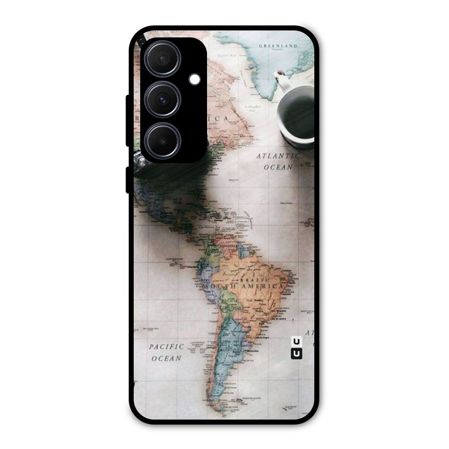 Coffee And Travel Metal Back Case for Galaxy A35