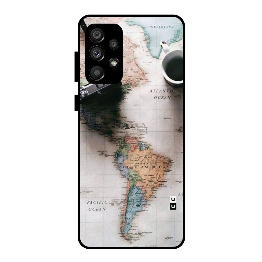 Coffee And Travel Metal Back Case for Galaxy A73 5G