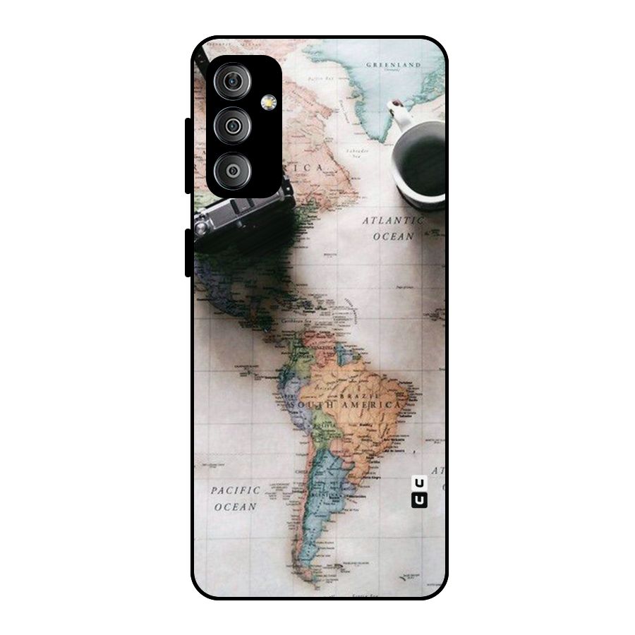 Coffee And Travel Metal Back Case for Galaxy F23