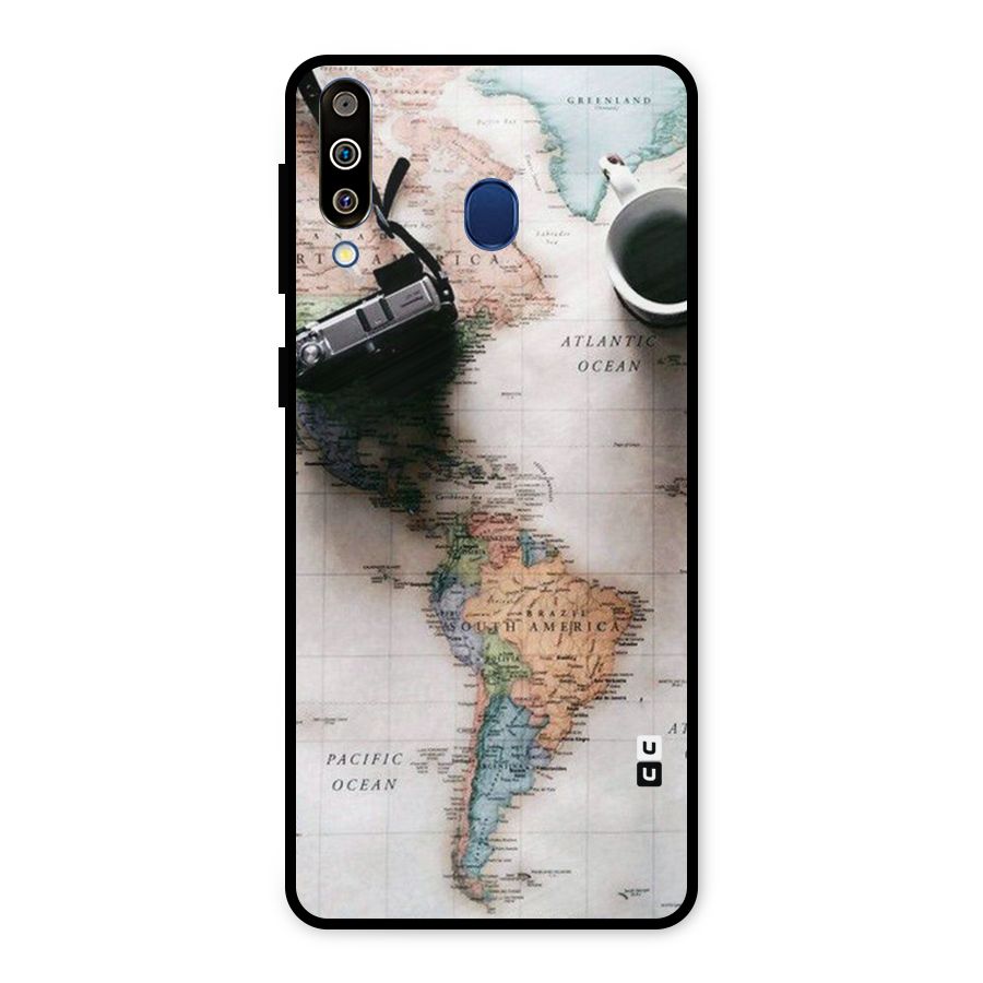 Coffee And Travel Metal Back Case for Galaxy M30