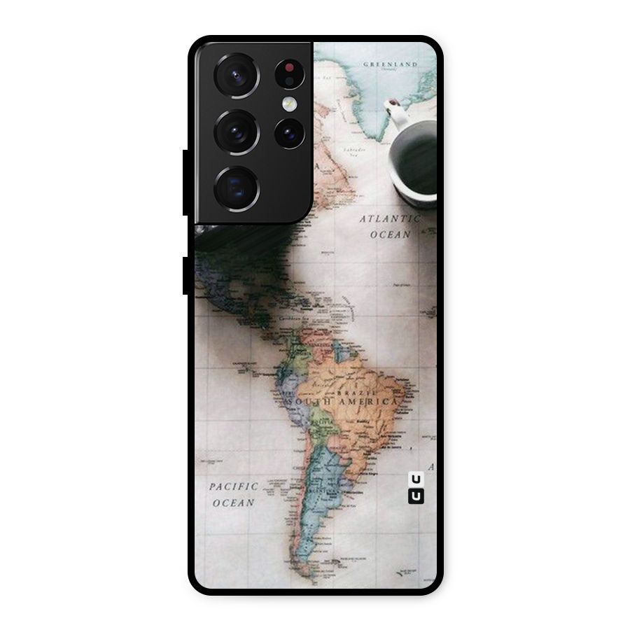 Coffee And Travel Metal Back Case for Galaxy S21 Ultra 5G