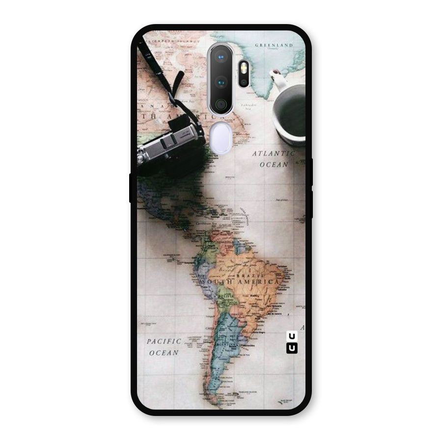 Coffee And Travel Metal Back Case for Oppo A9 (2020)