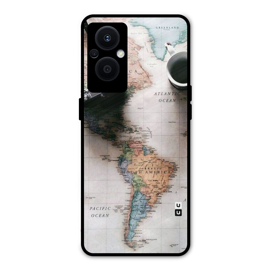 Coffee And Travel Metal Back Case for Oppo F21s Pro 5G