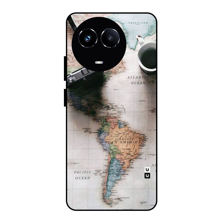Coffee And Travel Metal Back Case for Realme Narzo 60X
