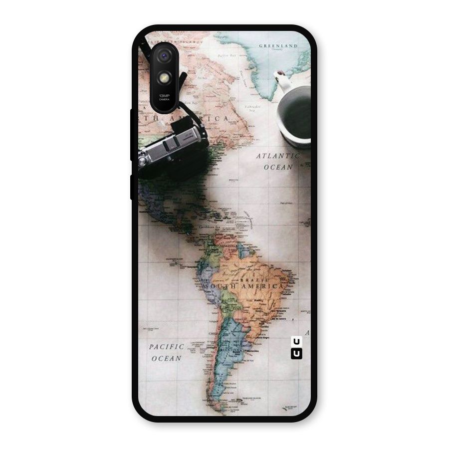 Coffee And Travel Metal Back Case for Redmi 9a