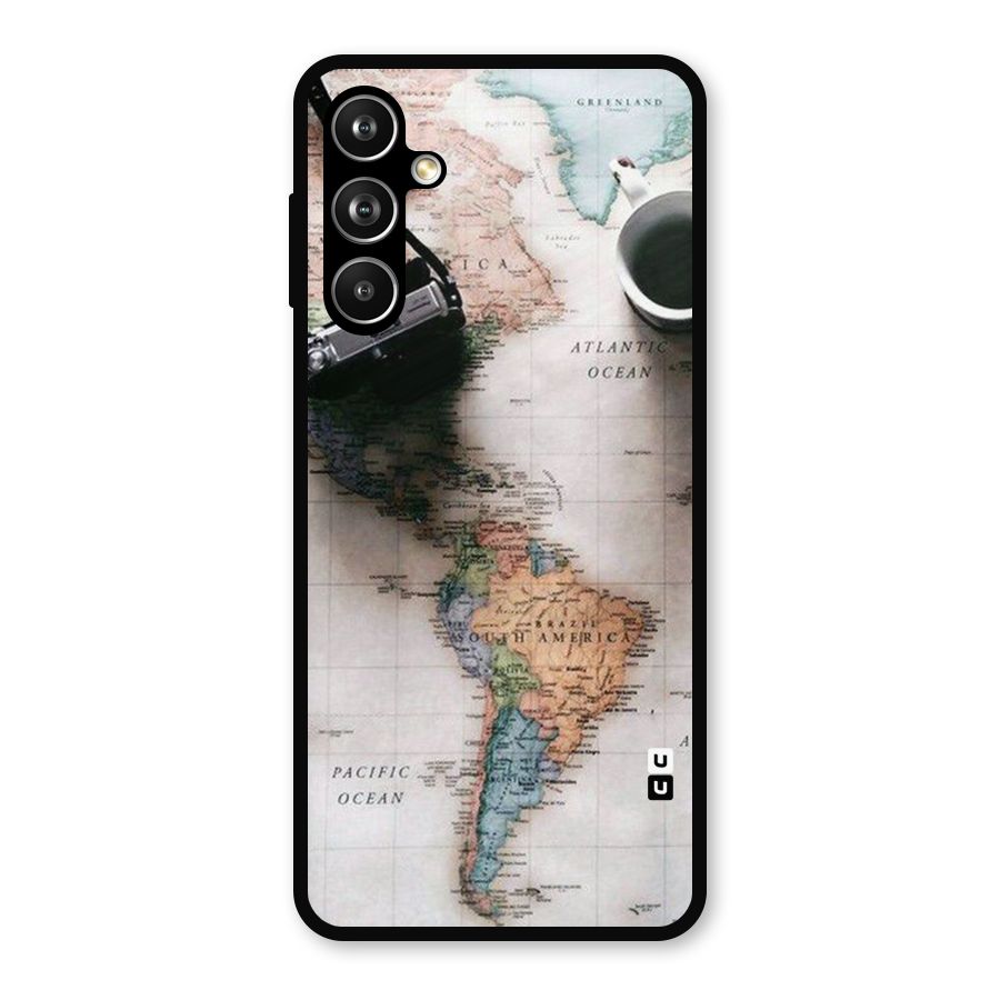 Coffee And Travel Metal Back Case for Samsung Galaxy M54