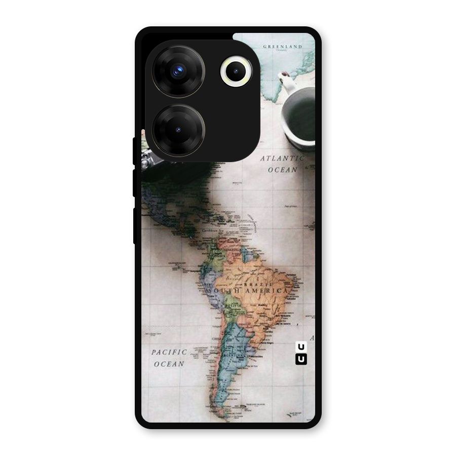 Coffee And Travel Metal Back Case for Tecno Camon 20 Pro