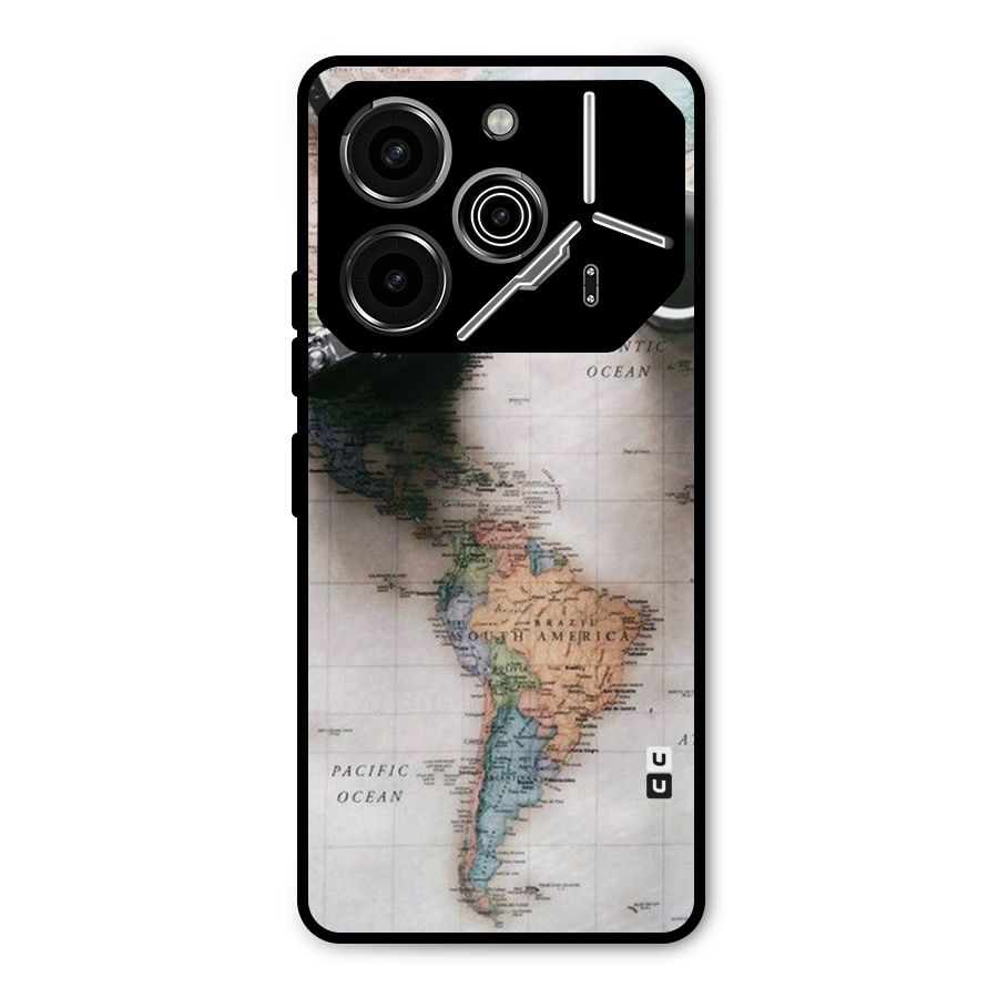 Coffee And Travel Metal Back Case for Tecno Pova 6 Pro
