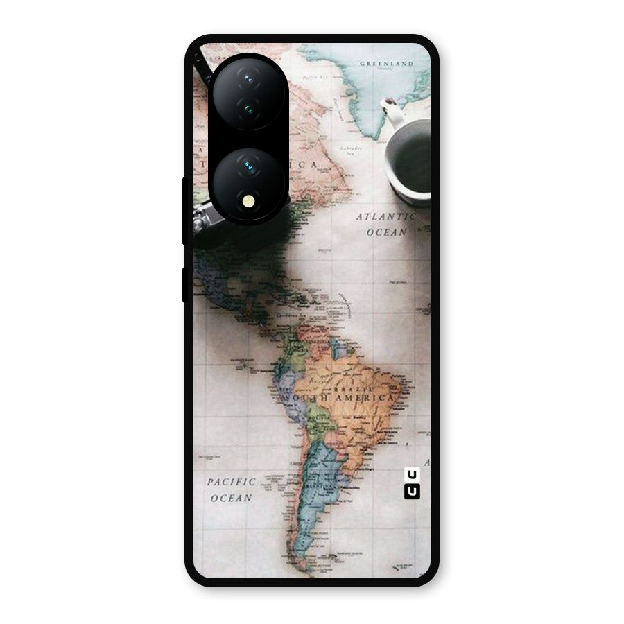 Coffee And Travel Metal Back Case for Vivo Y100a