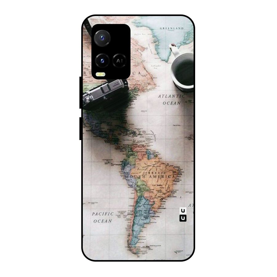 Coffee And Travel Metal Back Case for Vivo Y21T