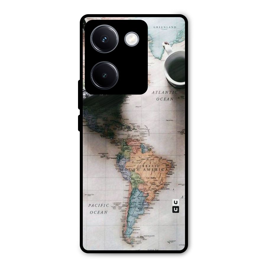 Coffee And Travel Metal Back Case for Vivo Y300 Plus