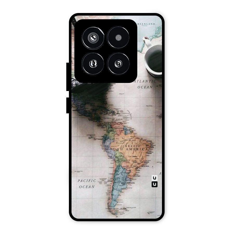 Coffee And Travel Metal Back Case for Xiaomi 14 Pro