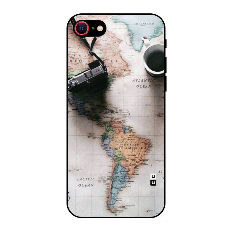 Coffee And Travel Metal Back Case for iPhone SE 2020