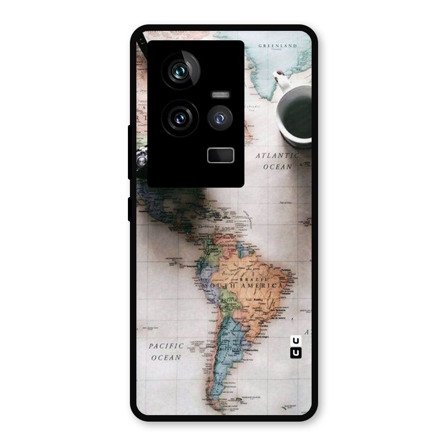Coffee And Travel Metal Back Case for iQOO 11 5G