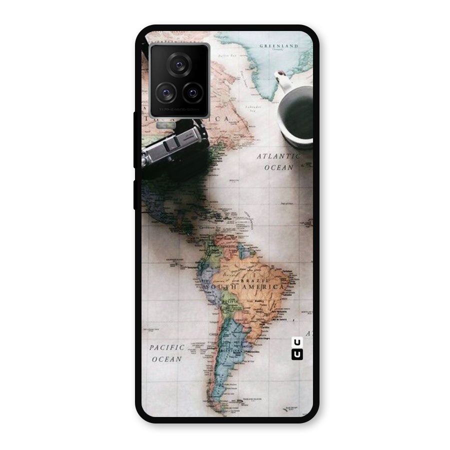 Coffee And Travel Metal Back Case for iQOO 7 Legend 5G