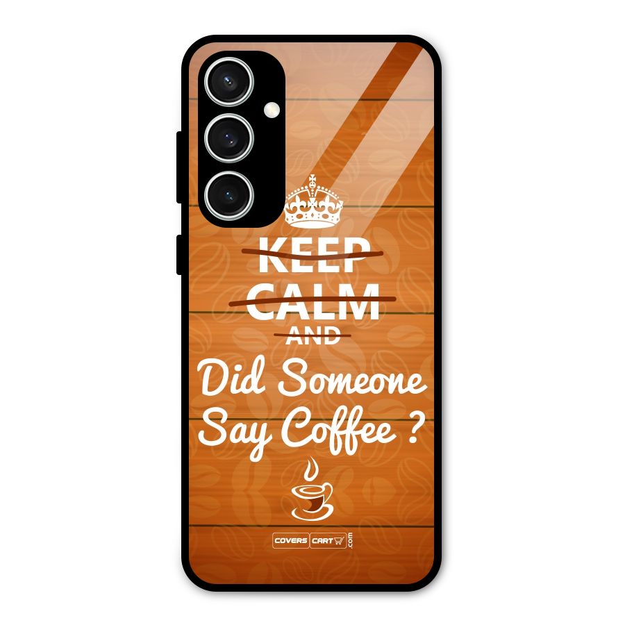 Coffee Ardour Glass Back Case for Galaxy S23 FE