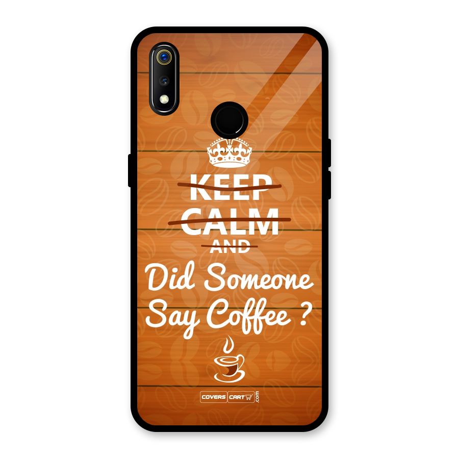 Coffee Ardour Glass Back Case for Realme 3i