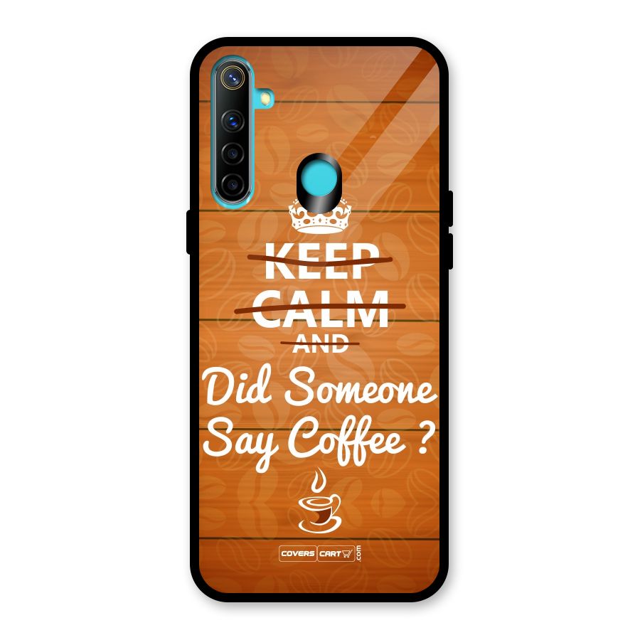 Coffee Ardour Glass Back Case for Realme 5i