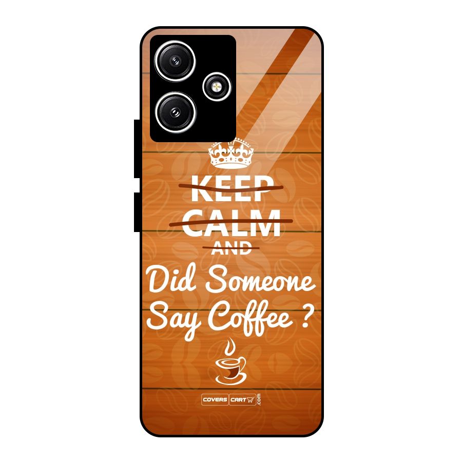 Coffee Ardour Glass Back Case for Redmi 12 5G