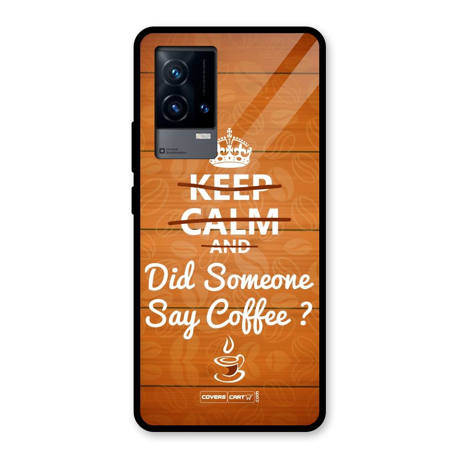 Coffee Ardour Glass Back Case for iQOO 9 5G