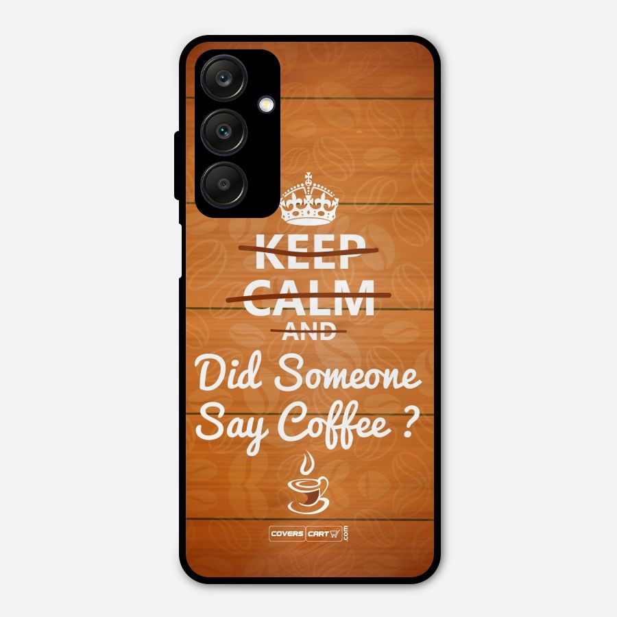 Coffee Ardour Metal Back Case for Galaxy A25 5G