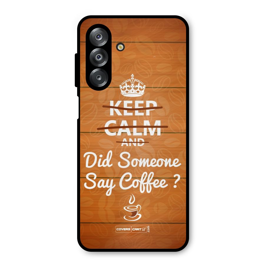 Coffee Ardour Metal Back Case for Galaxy A26