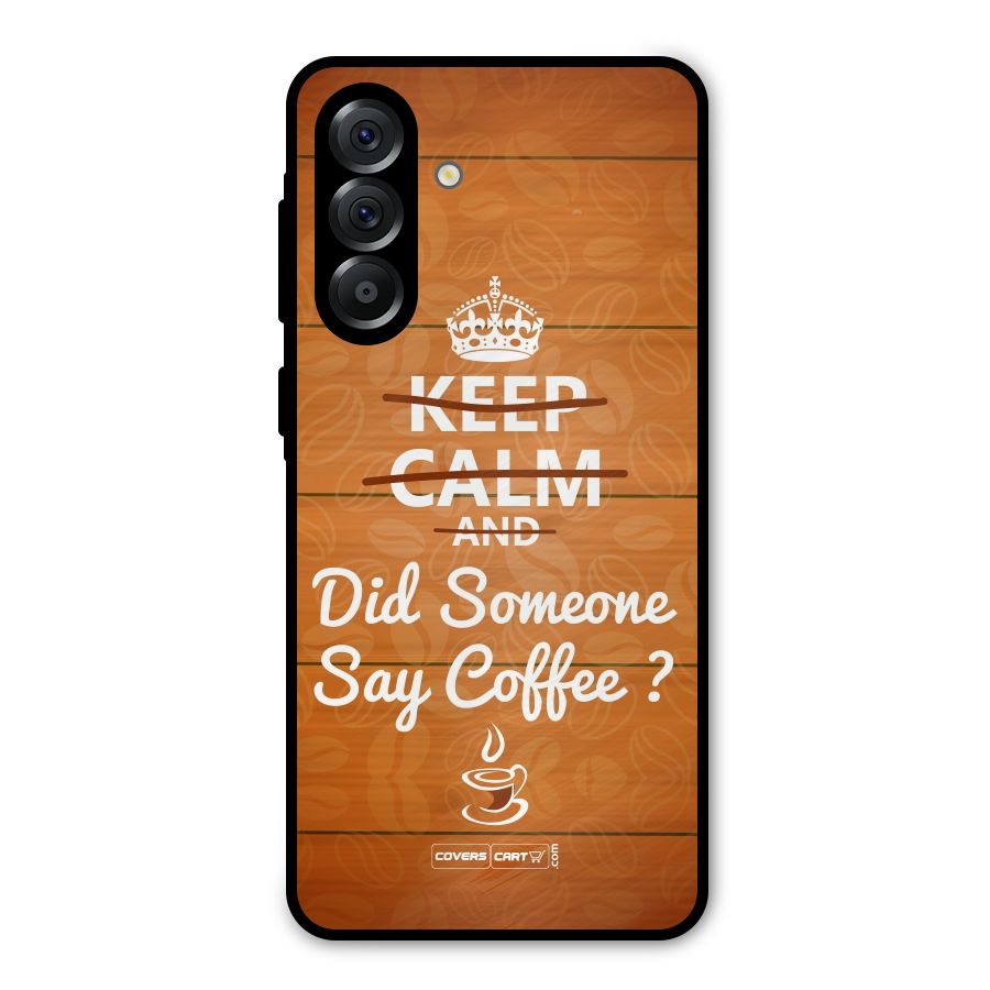 Coffee Ardour Metal Back Case for Galaxy A56
