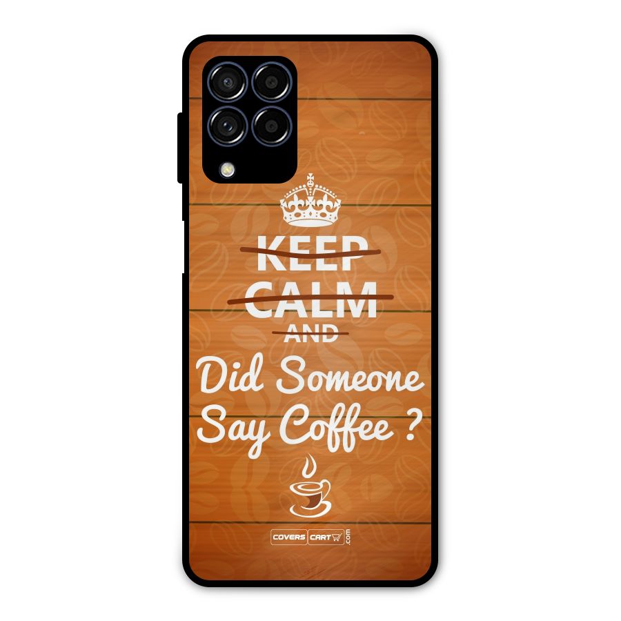 Coffee Ardour Metal Back Case for Galaxy M53 5G