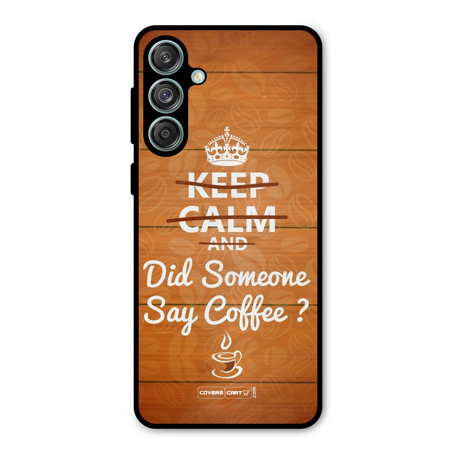 Coffee Ardour Metal Back Case for Galaxy M55 5G