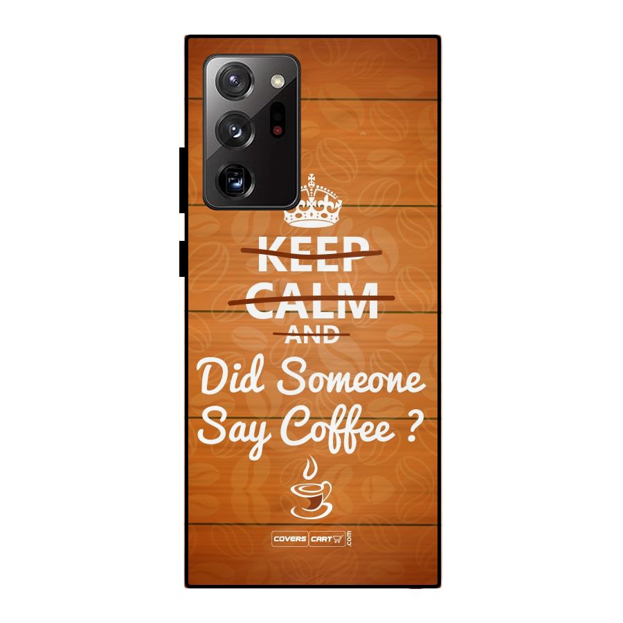 Coffee Ardour Metal Back Case for Galaxy Note 20 Ultra