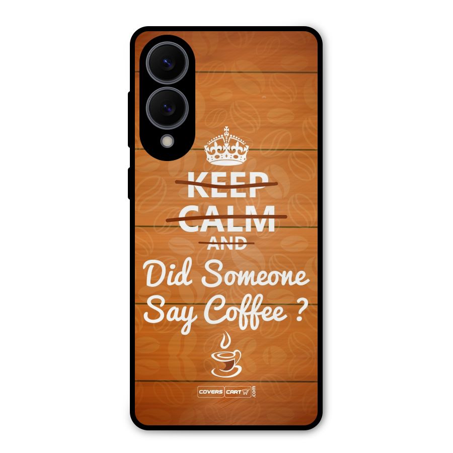 Coffee Ardour Metal Back Case for Galaxy S25 Edge
