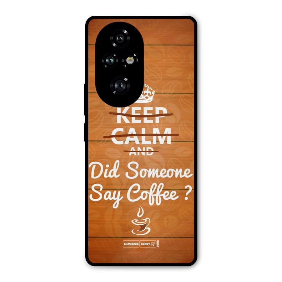 Coffee Ardour Metal Back Case for Honor 200 Pro