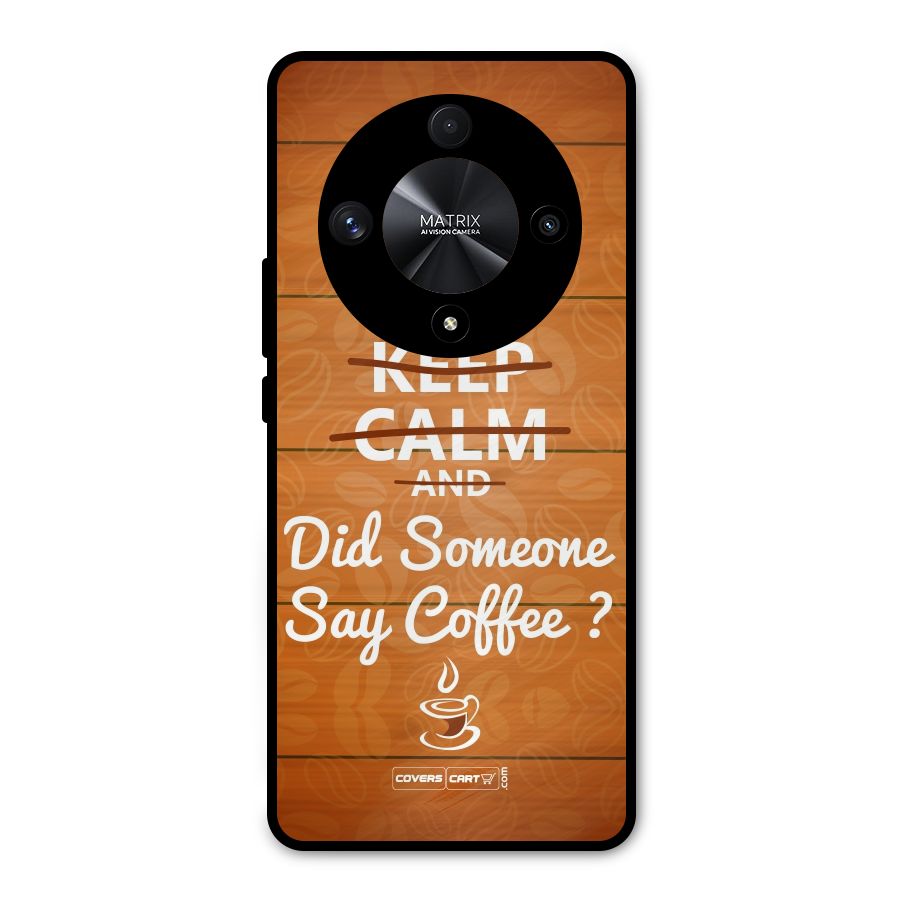 Coffee Ardour Metal Back Case for Honor X9b