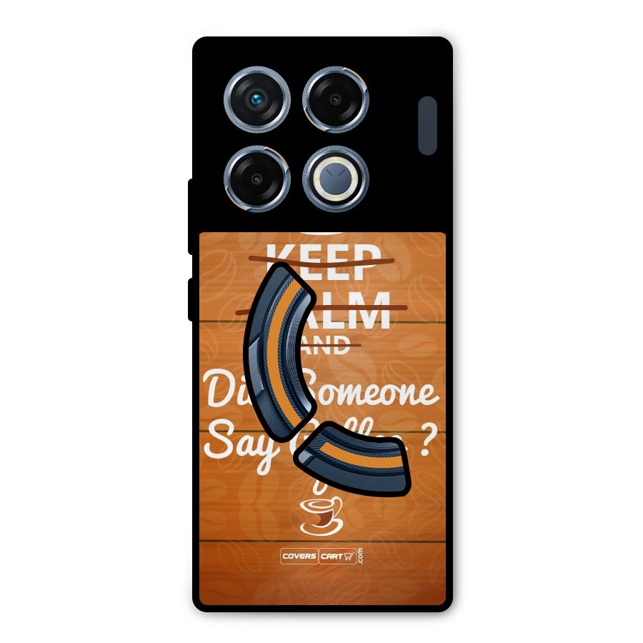 Coffee Ardour Metal Back Case for Infinix GT 20 Pro