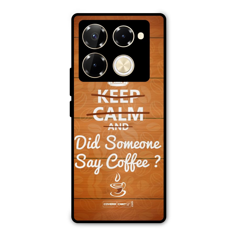 Coffee Ardour Metal Back Case for Infinix Note 40 Pro Plus