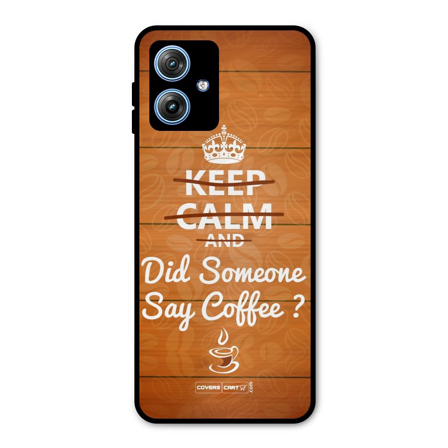 Coffee Ardour Metal Back Case for Moto G54