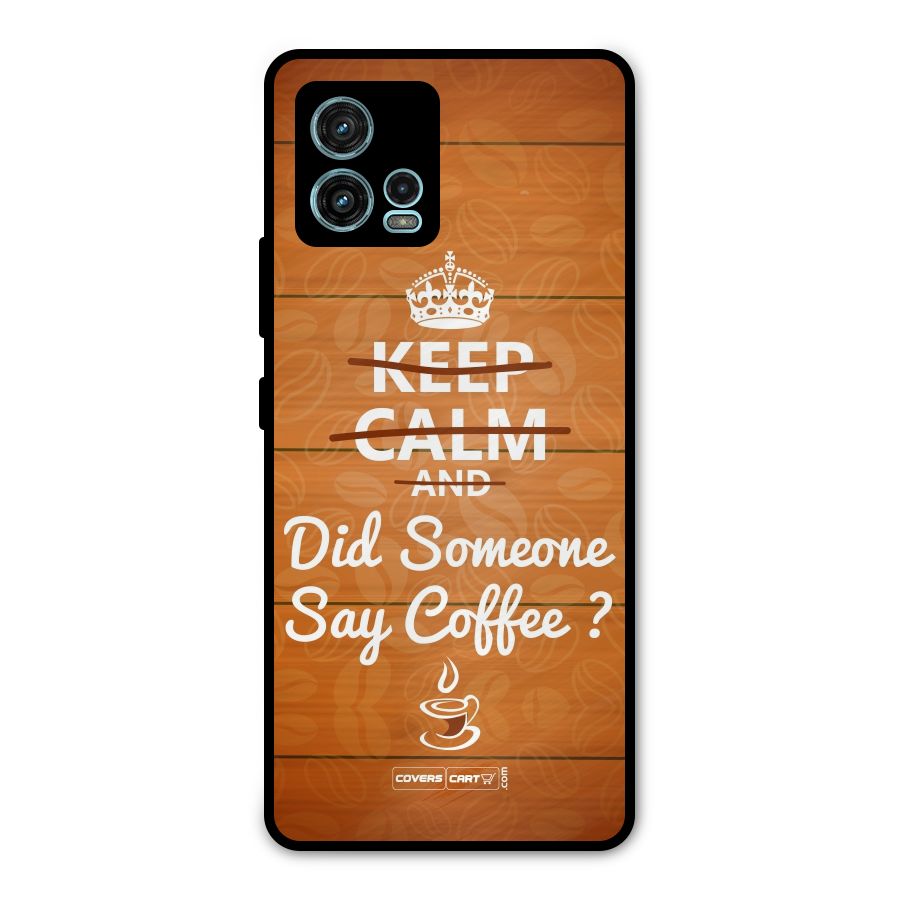Coffee Ardour Metal Back Case for Moto G72