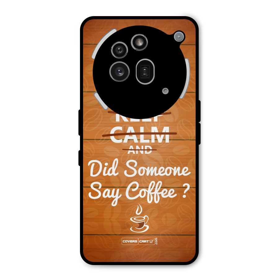 Coffee Ardour Metal Back Case for Nothing Phone 3a Pro