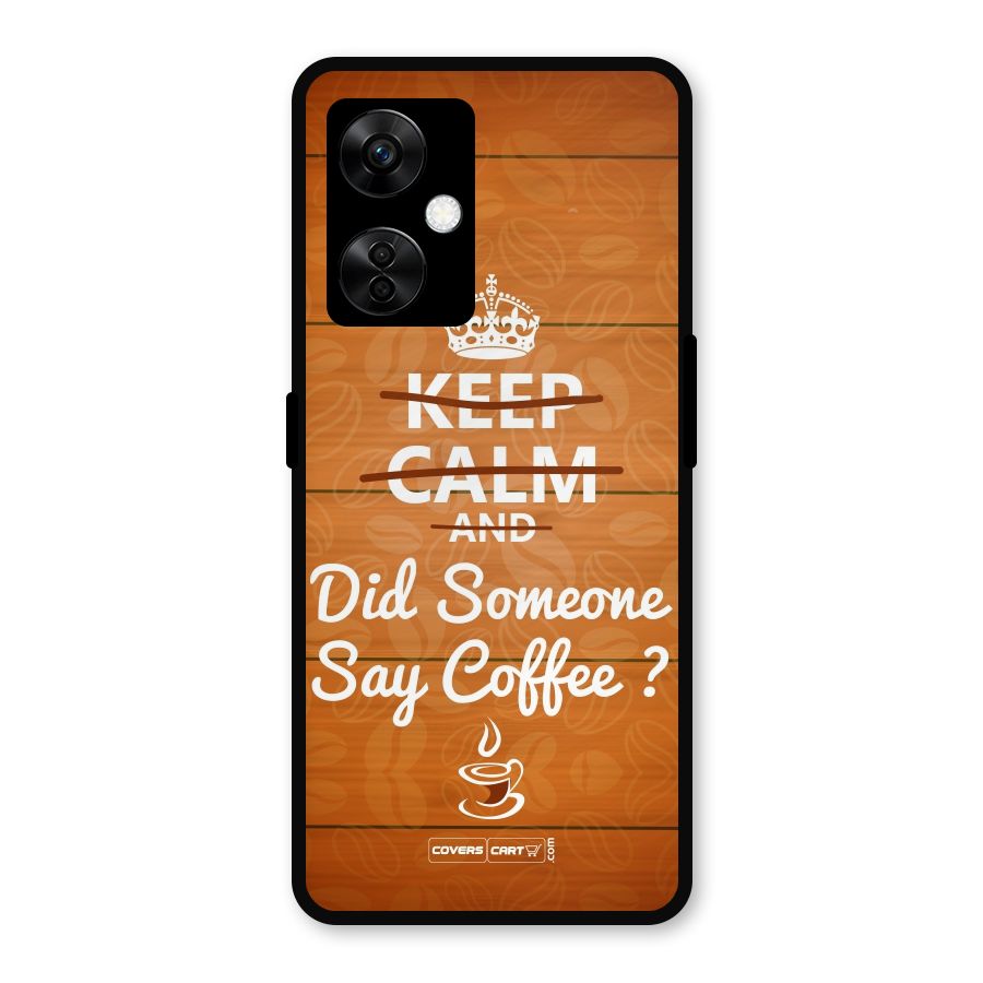 Coffee Ardour Metal Back Case for OnePlus Nord CE 3 Lite