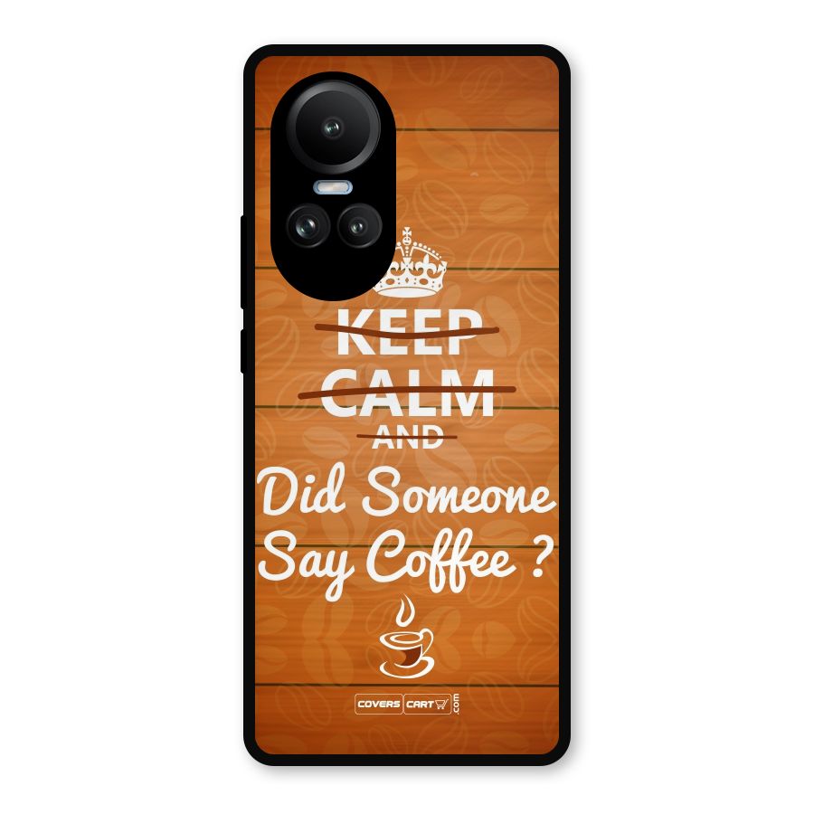 Coffee Ardour Metal Back Case for Oppo Reno10