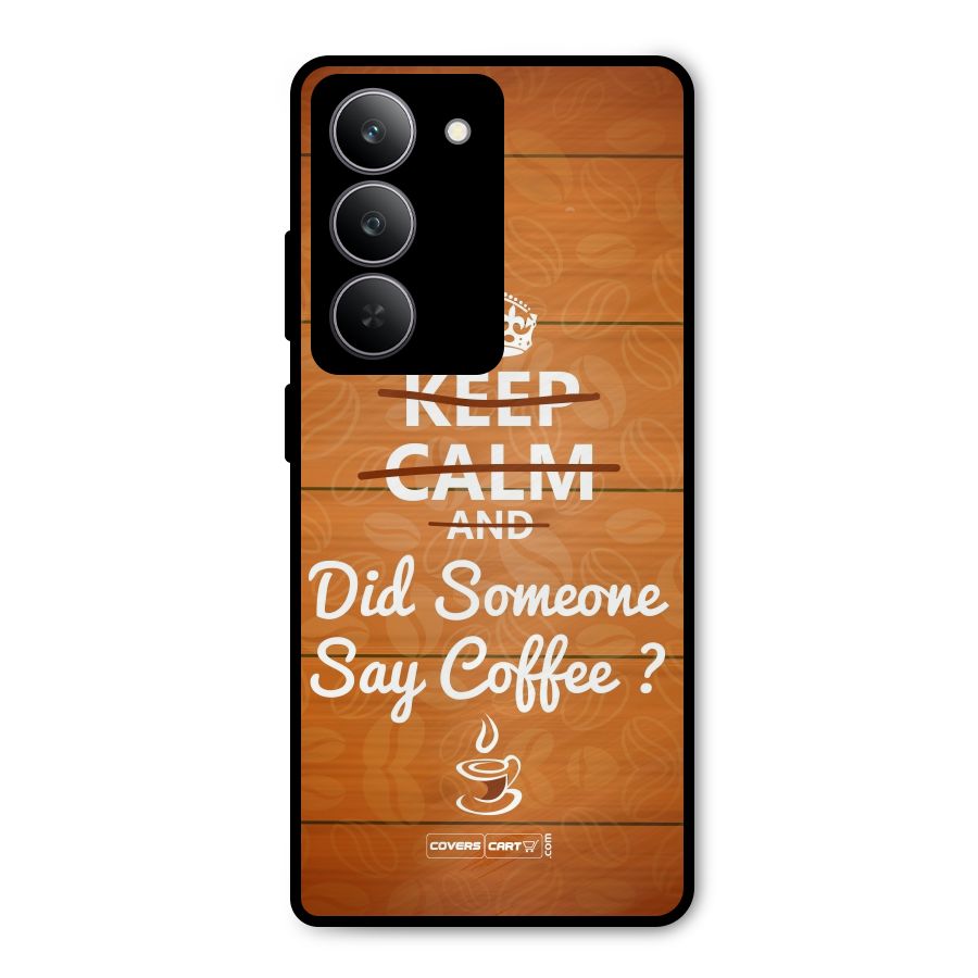 Coffee Ardour Metal Back Case for Realme 14x