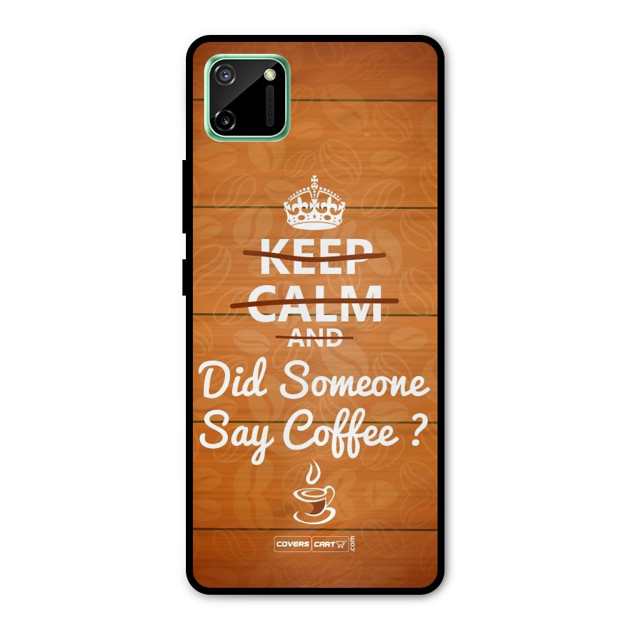 Coffee Ardour Metal Back Case for Realme C11