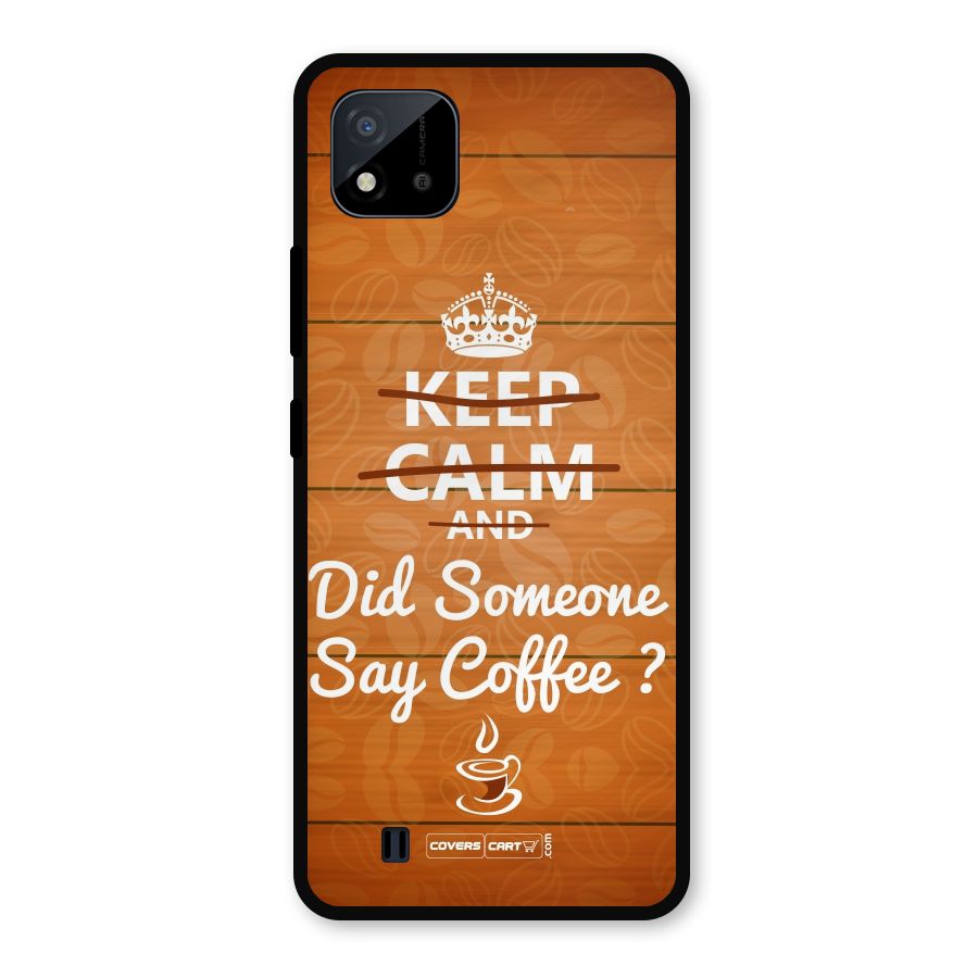 Coffee Ardour Metal Back Case for Realme C11 2021